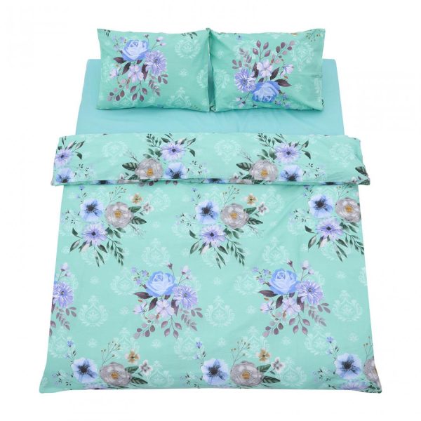 Lenjerie dubla 100% bumbac 4 piese, Spring