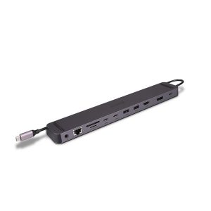 Docking station LINDY DST-Mini XT 810, USB Type-C, 15W, Negru,