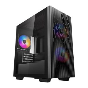 Carcasa DEEPCOOL MATREXX 40 3FS, RGB, Mini Tower, Black