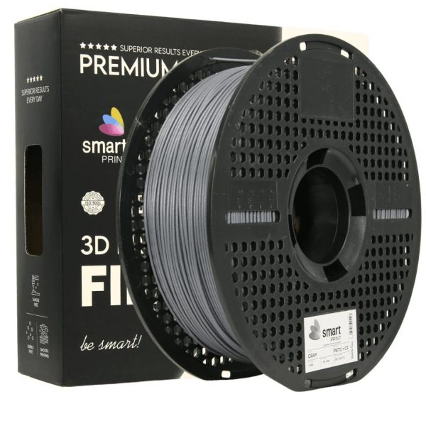 SMART PRINT 3D FILAMENT 1KG PETG+CF GRAY, continut de fibra