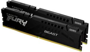 Memorie RAM Kingston FURY Beast, 64GB DDR5, 5200MHz, CL36