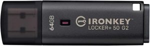 Memorie USB Kingston IronKey Locker+ 50 G2 64 GB, USB