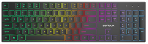 Tastatură office cu iluminare * Mod: USB cu fir *