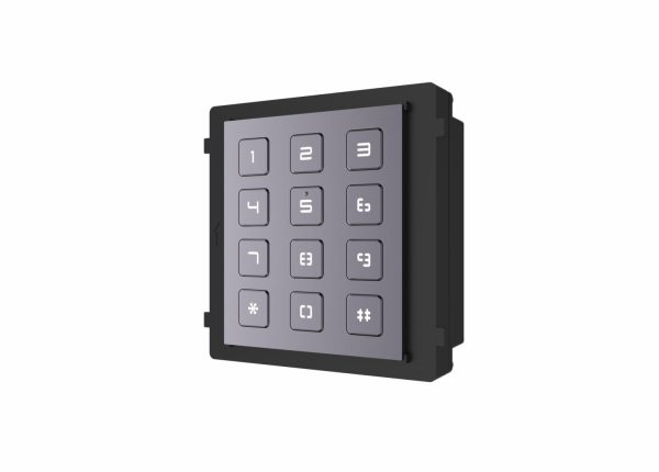 Modul de extensie videointerfon cu tastatura Hikvision DS-KD-KP; permite formarea codului