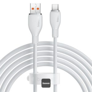 Cablu alimentare si date Baseus Pudding, interfata USB-USB-C, 100W, lungime