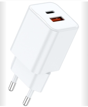 Lemontti Încărcător Rețea GaN Dual Port 25W 1x USB-C 1x