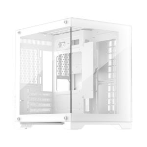 Carcasa 1STPLAYER MV5-TP-WH, RGB, Cube Tower, White