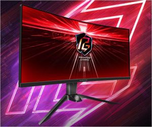 Monitor Commercial ASROCK PG34WQ15R2B, 34", 3440 x 1440 pixeli, Black,