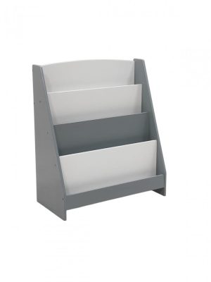 Raft depozitare carti, gri, MDF, U-Grow