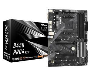 Placa de baza ASRock B450 Pro4 R2.0, Socket AM4, DDR4,