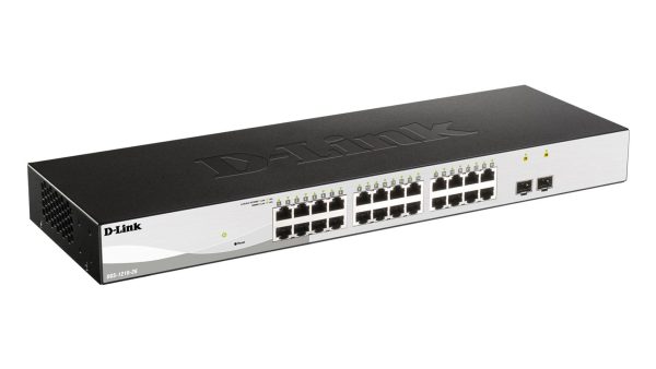 D-link 26-Port Gigabit Smart Switch with 2 SFP ports, DGS-1210-26;