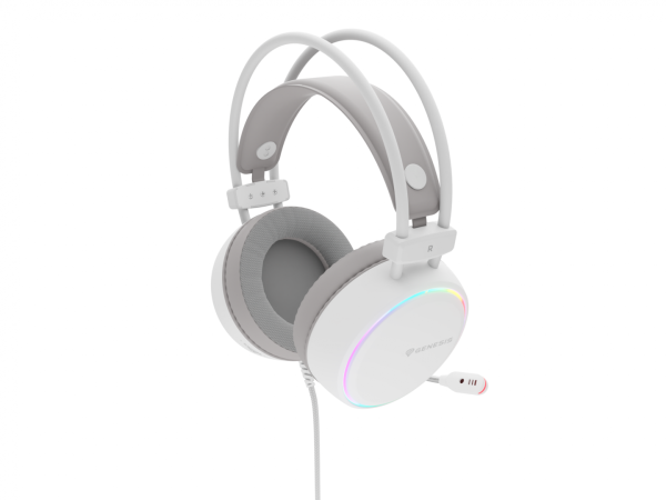 Casti Gaming Head-band GENESIS NSG-2308, Wired, Alb