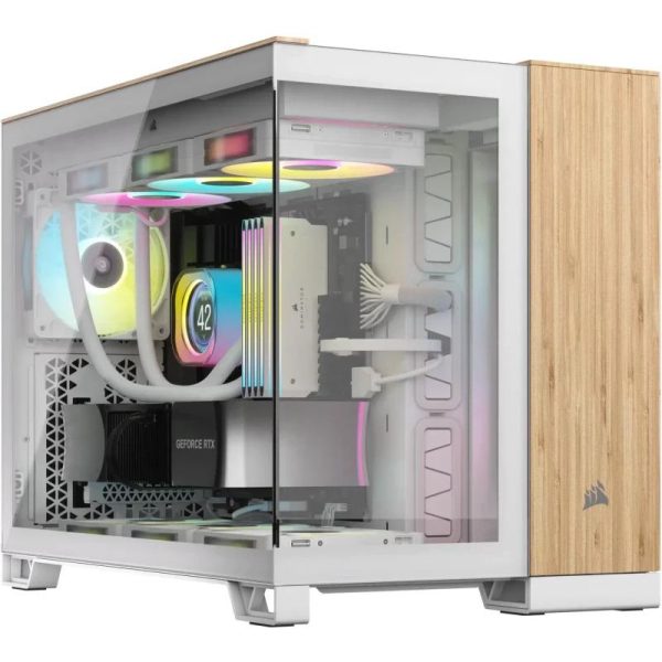 Carcasa CORSAIR 2500X, RGB, Mid Tower, White