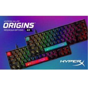 Tastatura Mecanica Gaming HyperX 65 Alloy Origins AQU, RGB, USB,
