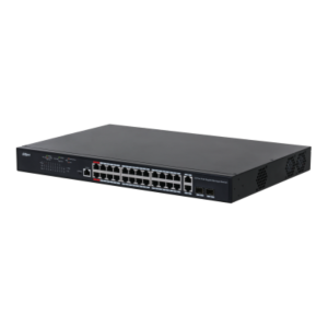 Dahua managed switch 26 porturi, 24 porturi POE, Interfata:24 x