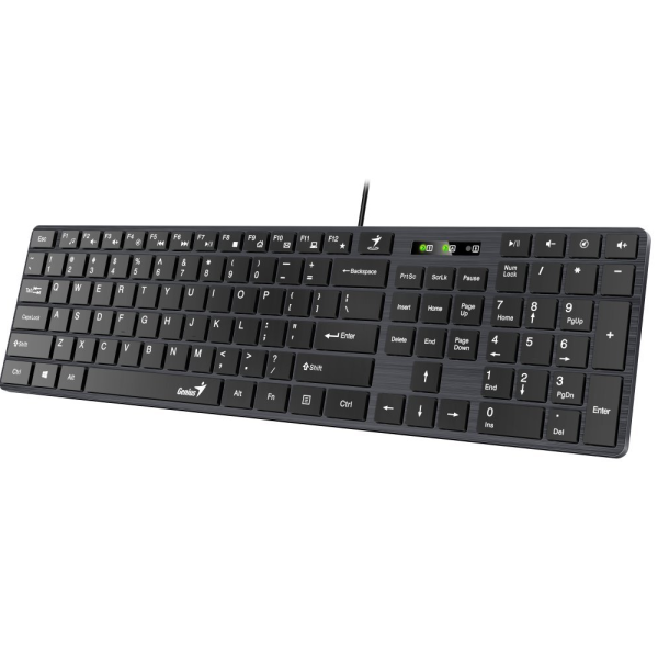 Tastatura Genius SlimStar 126, USB, Negru