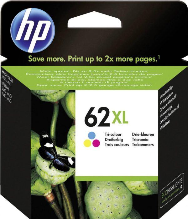 Cartus HP 62XL, Cyan, Magenta, Yellow