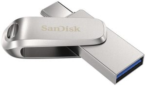 Memorie USB SanDisk Ultra Dual Drive Luxe 128 GB, USB