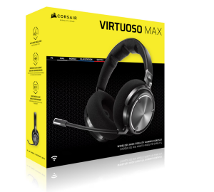 Casti Gaming Head-band Corsair VIRTUOSO MAX WIRELESS, Wireless, noise-canceling, Gri