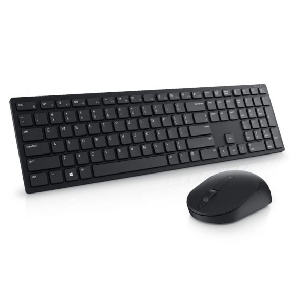 Kit Wireless tastatura si mouse Dell KM5221W, taste numerice, negru