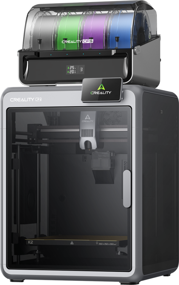 CREALITY K2 COMBO FDM 3D PRINTER, include un sistem CFS
