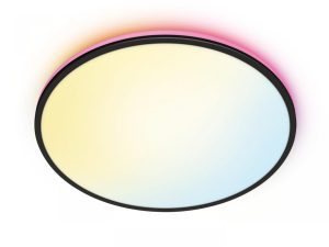 Plafoniera LED RGB WiZ Rune, Wi-Fi, Bluetooth, control vocal, 21W,