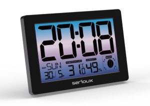 Ceas termometru higometru de camera TH86145,  caracteristici: temperatura interioară,