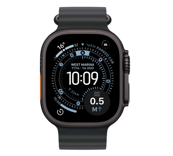 Apple Watch Ultra 3 GPS + Cellular 49mm Black Titanium Case with Black