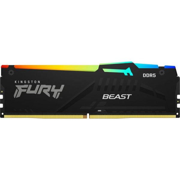 Memorie RAM Kingston FURY Beast RGB, 16GB DDR5, 5600MHz, CL40