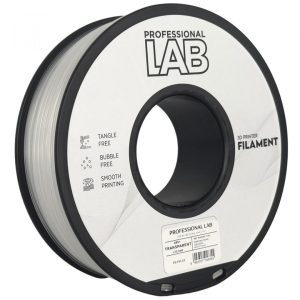 PROFESSIONAL LAB 3D FILAMENT 1KG ABS+ TRANSPARENT, Diametru:1.75mm, GreutateL 1KG,