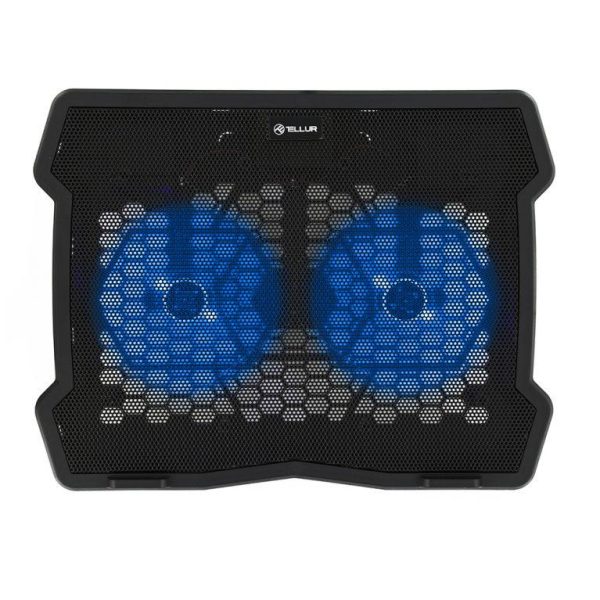 Stand/Cooler notebook Tellur Basic, pana la 16 inch, 2 ventilatoare,