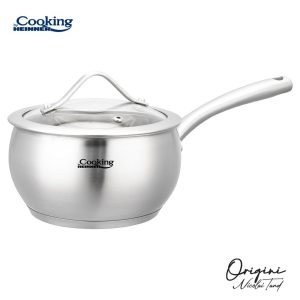 CASEROLA INOX+ CAPAC 16X9 CM, 1.8 L, NICOLAI TAND, ORIGINI,