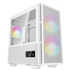 Carcasa DEEPCOOL CH360 DIGITAL, RGB, Mini Tower, White