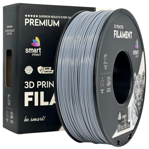 Filament 3D Smart Print, Diamentru 1.75mm, Greutate: 1KG, Culoare: Gri,