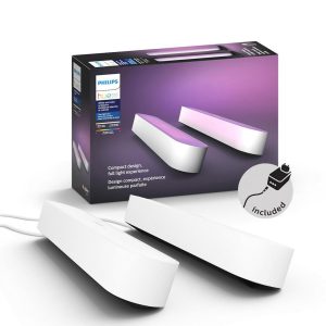 Pachet 2 Lampi LED RGB Philips Hue Play, 6.6W, 530
