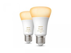 2 Becuri LED inteligente Philips Hue A60, Bluetooth, E27, 8W