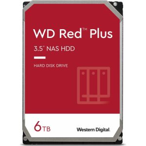 HDD NAS WD Red Plus, 6TB, 5400 RPM, 256MB, SATA