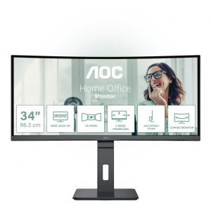 Monitor Gaming AOC CU34P3CV, 34", 3440 x 1440 pixeli, Black,