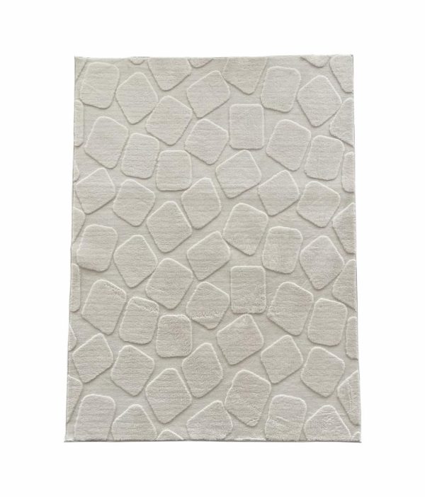 Covor, model in relief,Stone,200x300 Crem