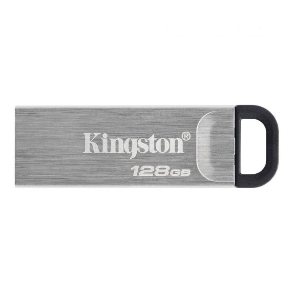 Memorie USB Kingston DataTraveler Kyson 128GB, USB 3.2, Argintiu