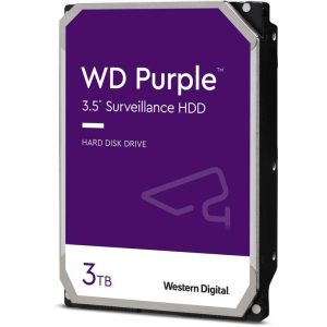HDD Surveillance WD Purple, 3 TB, 5400 RPM, 64 MB,
