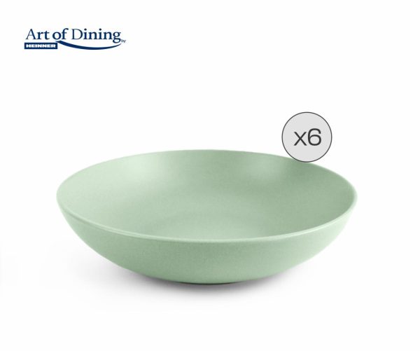 SET 6 FARFURII ADANCI CERAMICA 20 CM, YVONNE, ART OF