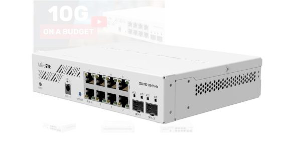 MIKROTIK, CSS610-8G-2S+IN 8G, 2 SFP+ Port , Indoor Switch 64kb