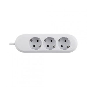 Prelungitor Bachmann SMART 3xCEE7/3, fara intrerupator, lungime cablu 5m, H05VV-F