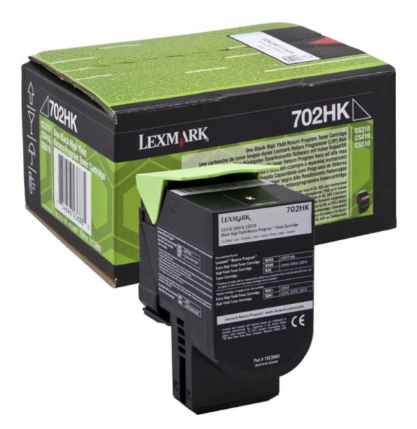Toner LEXMARK 702HK R, Black