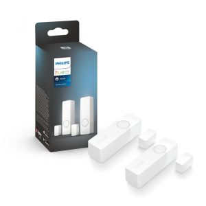 2 Senzori de contact Philips Hue Secure, Zigbee, automatizare lumini