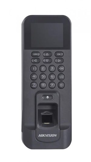 Controler de acces biometric stand alone Hikvision cu tastatura si