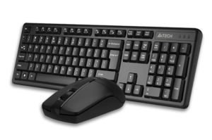 Kit Wireless tastatura si mouse A4TECH GK-3+G3-330N, taste numerice, negru