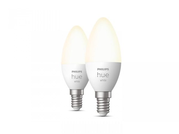 2 Becuri LED inteligente Philips Hue B39, Bluetooth, E14, 5.5W