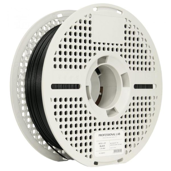 PROF. LAB 3D FILAMENT 1KG PETG+CF BLACK, Contine fibre de